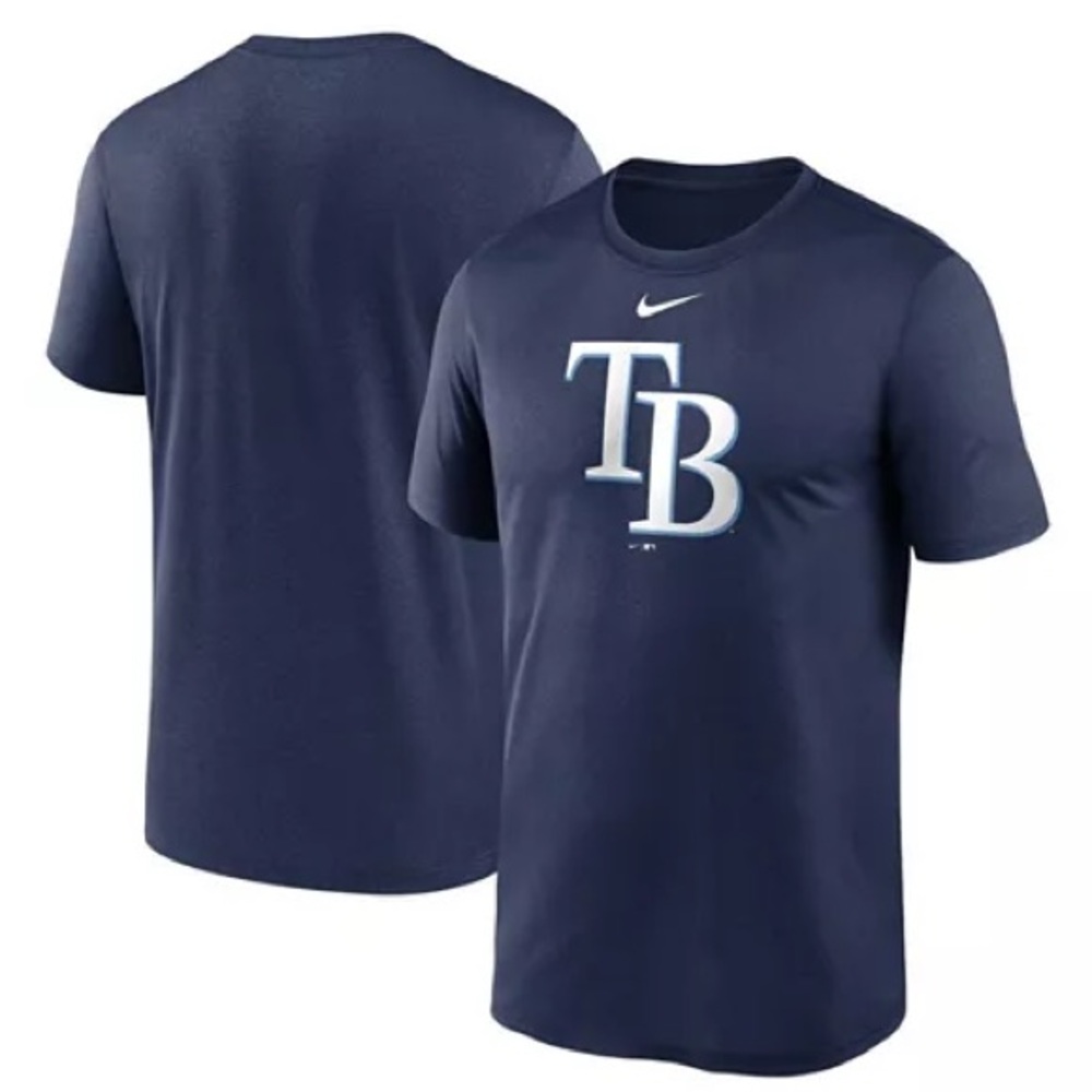 👉🏼NWOT👈🏼 Men's Navy Tampa Bay Rays New Legend Logo Dri-Fit T-shirt by Nike- 3XL